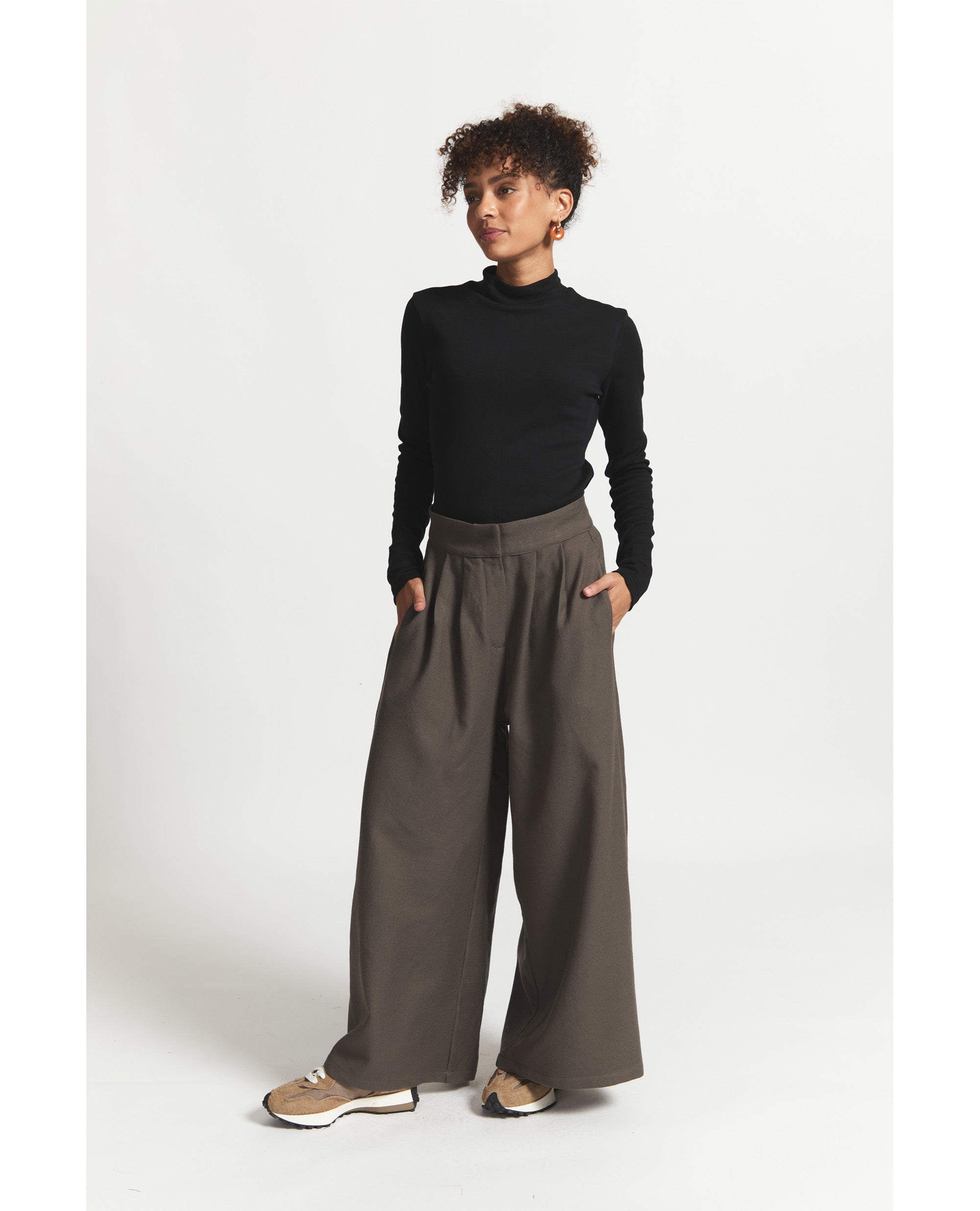 Ninka | Palazzo Pants | Khaki