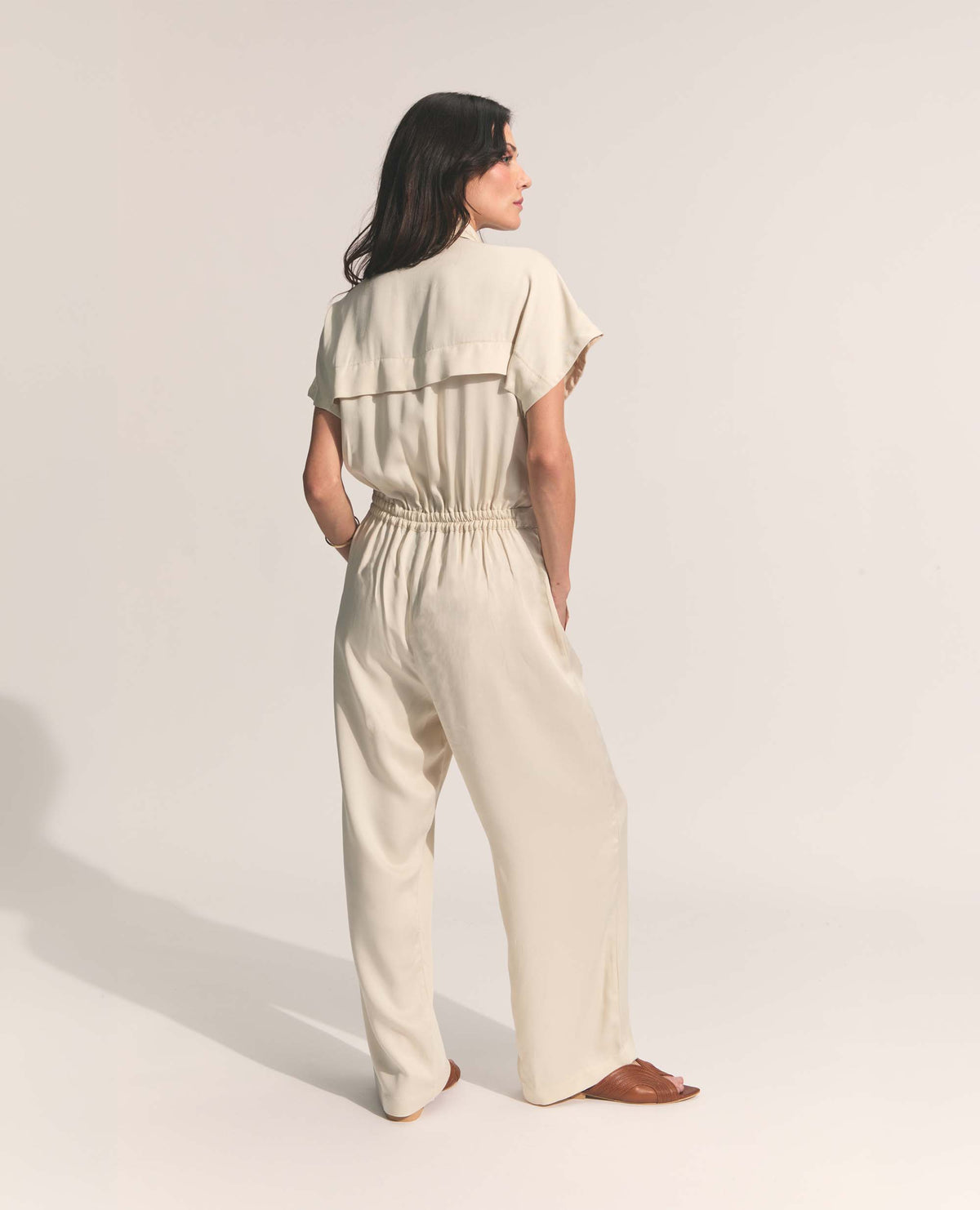 Harlow | Utility Jumpsuit | Ecru