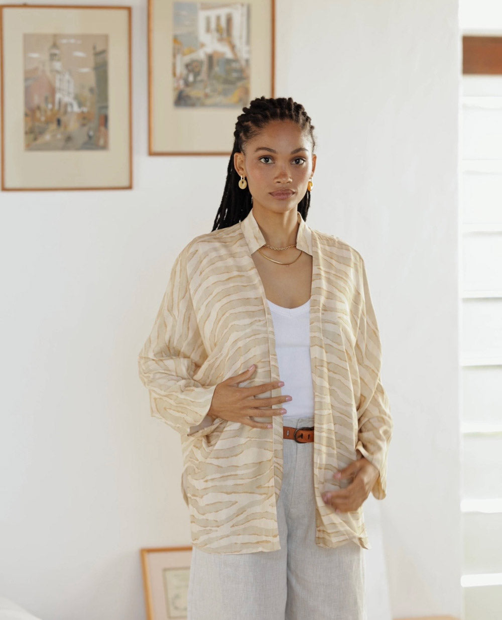 Ette | Outerwear Jacket | Dune Stripe